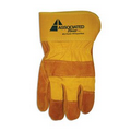 Gold Split Leather Cowhide Gloves